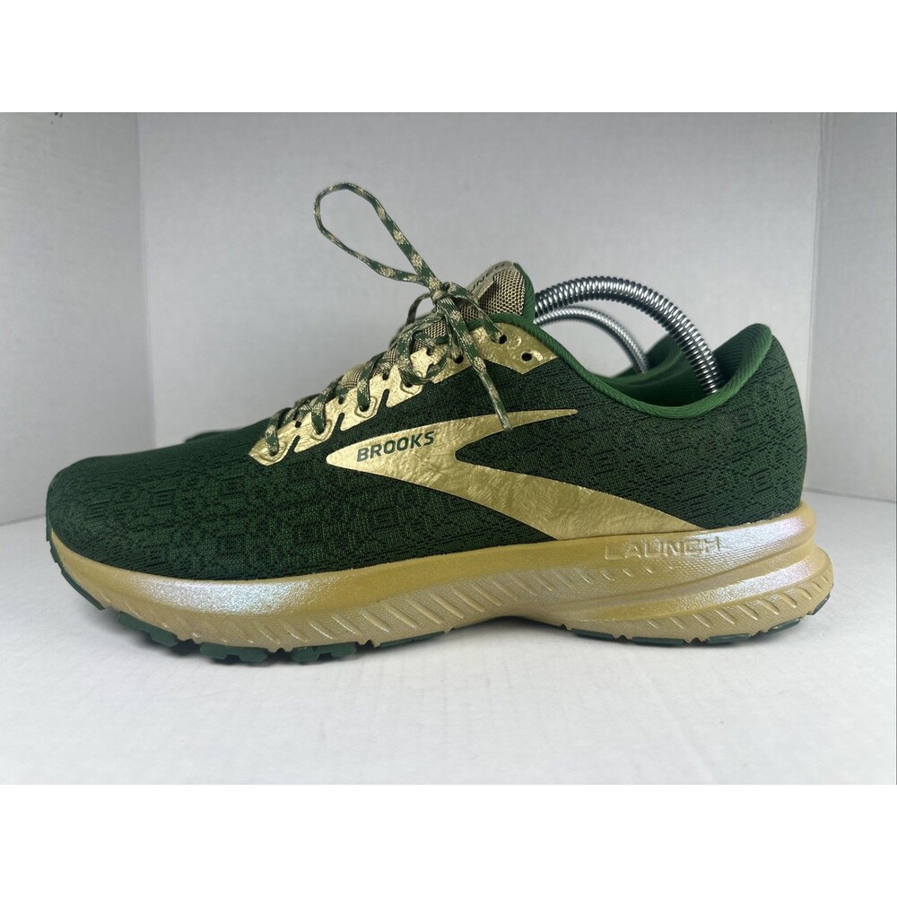 Brooks Launch 7 Run Lucky Green Men’s Size 10 D Running Shoes Lucky St Patrick’s